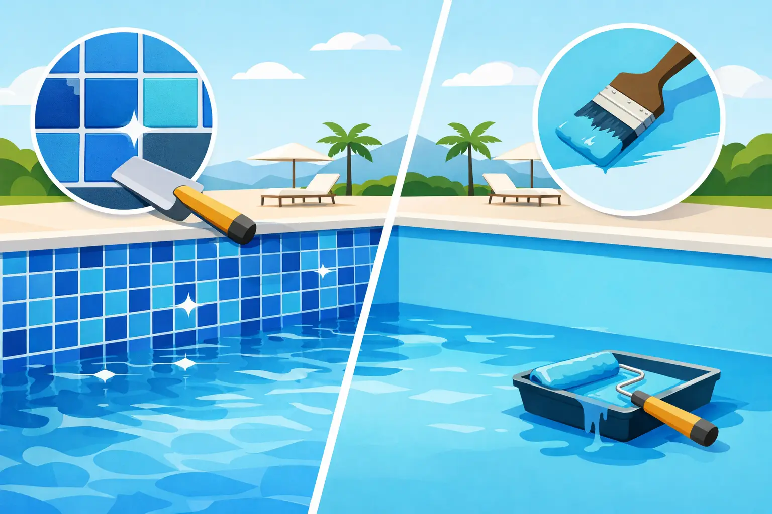Pool Tiles Versus Paint: Which Finish Lasts?