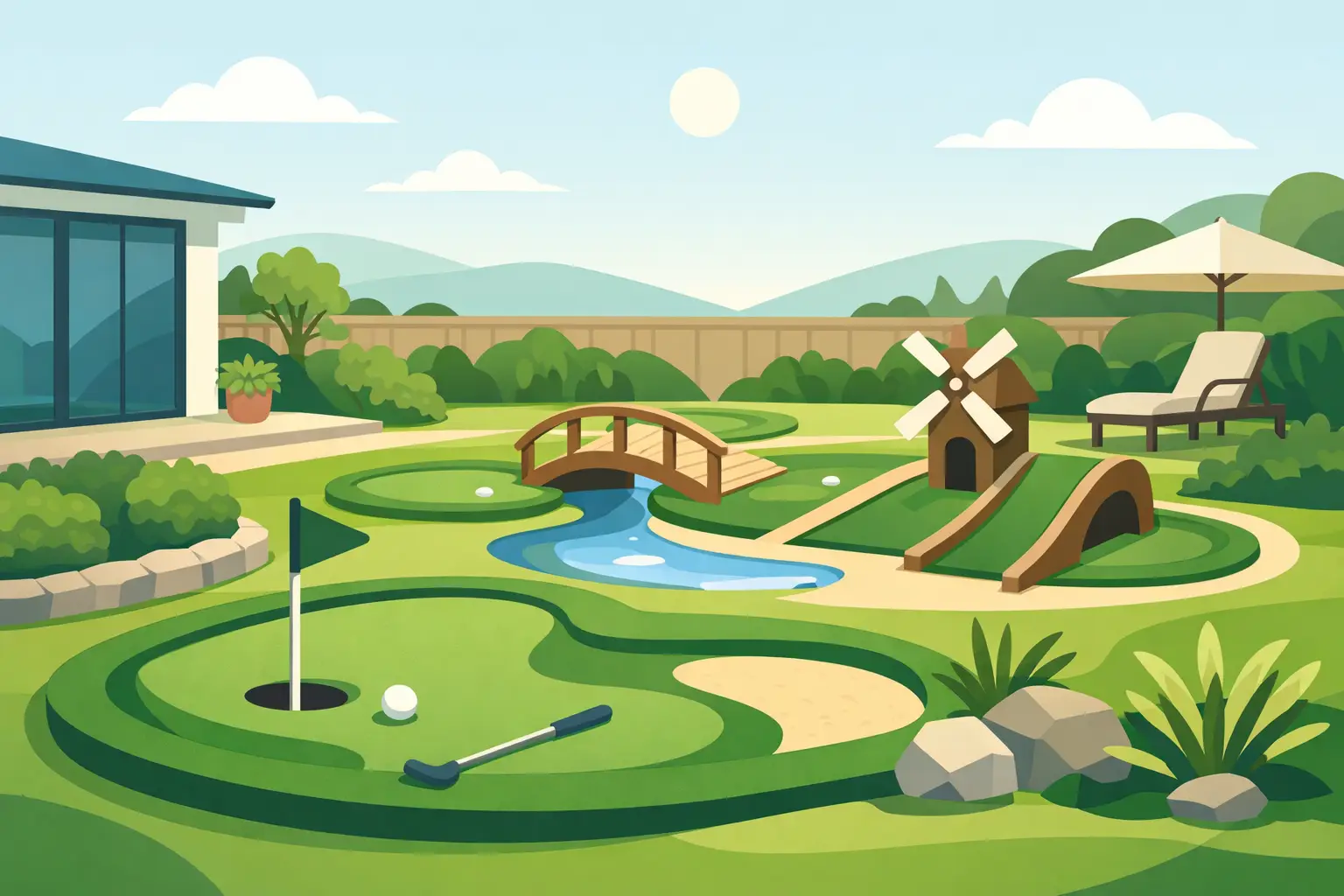 Artificial Mini Golf Installation That Fits Your Garden