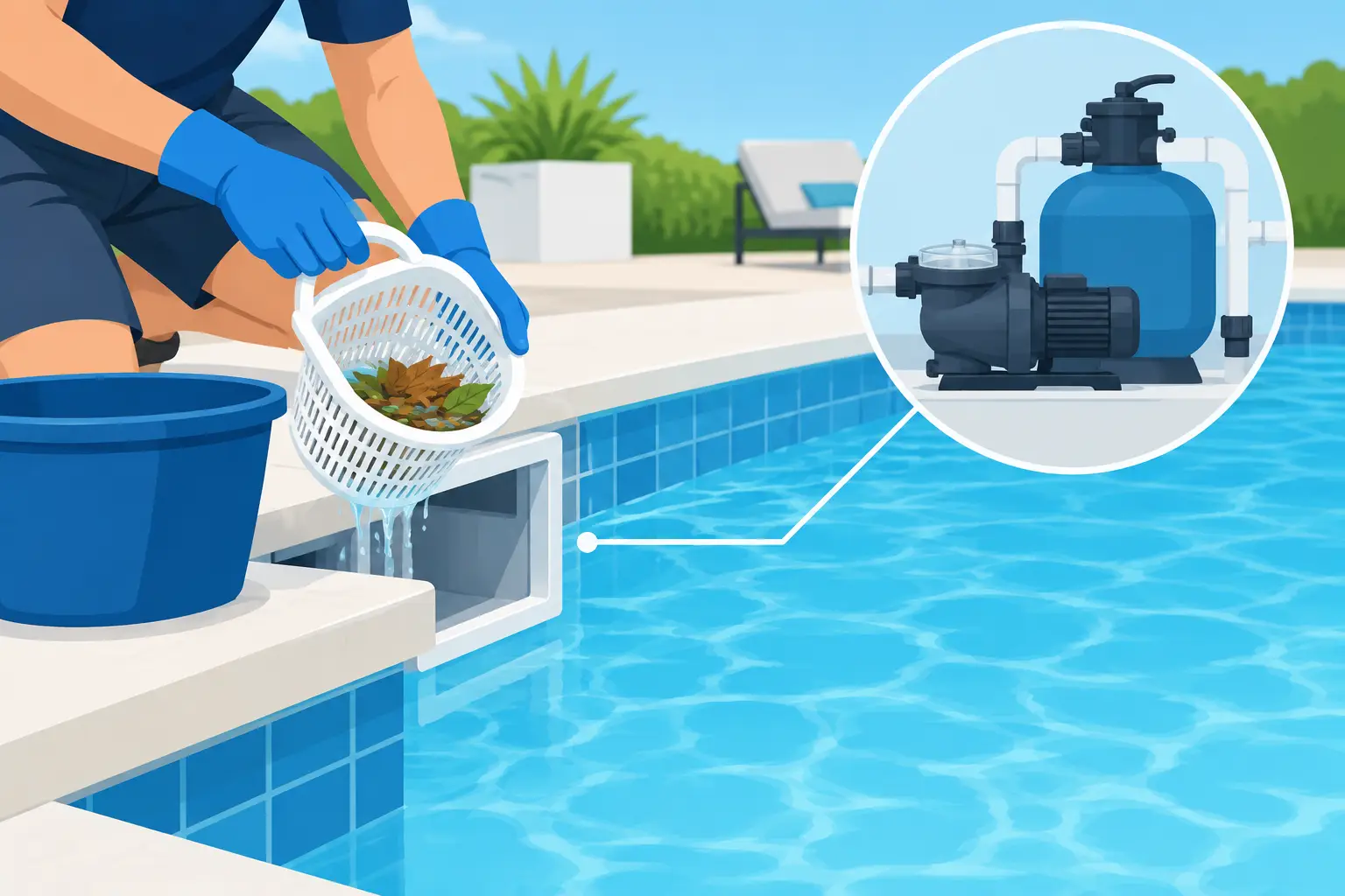 How to Clean Pool Skimmers Without Pump Problems